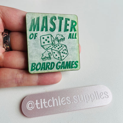 Master of all Board Games Mould, 5mm Thick