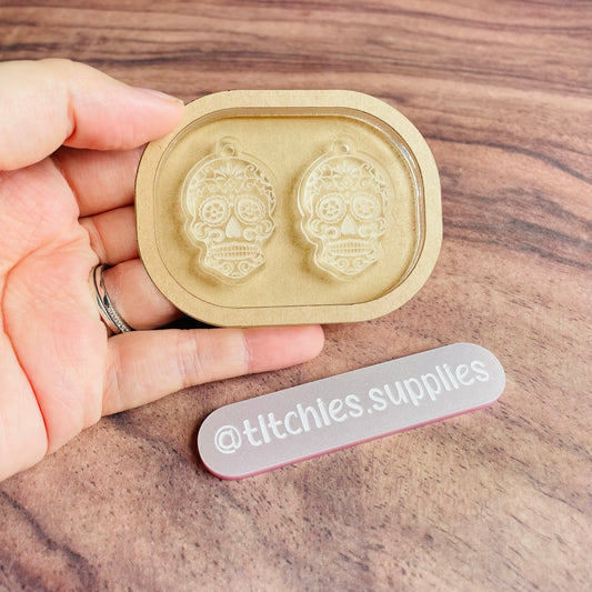 Sugar Skull Earring Mould