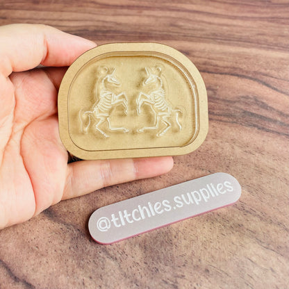 Skeleton Unicorn Earring Mould
