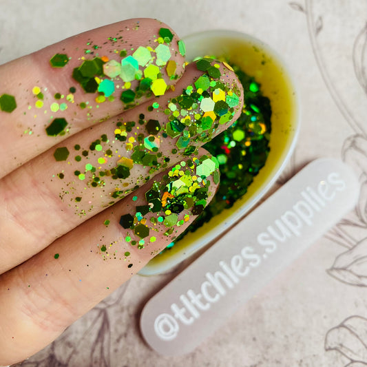 Holographic Glitter - Lime Green