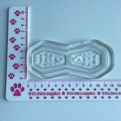 Spells Cats and Coffee Coffins Earring Mould