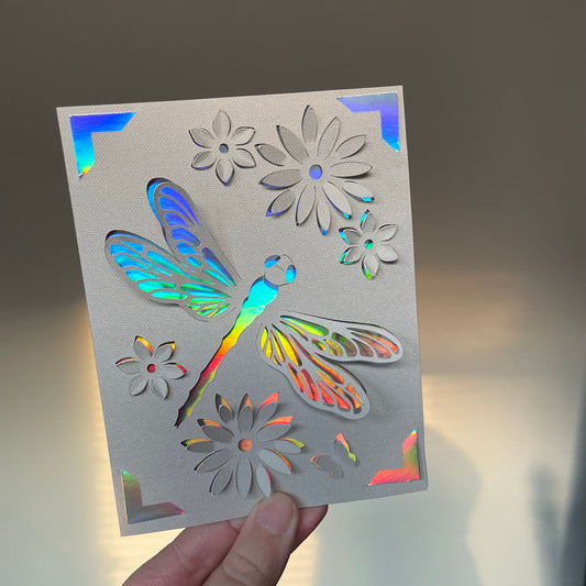 Handmade Card - Dragonfly