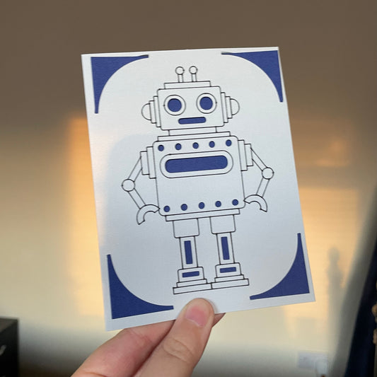 Handmade Card - Robot 1