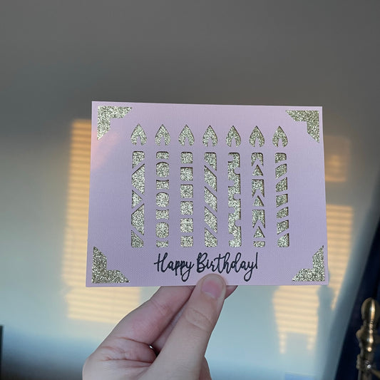 Handmade Card - Happy Birthday Candles