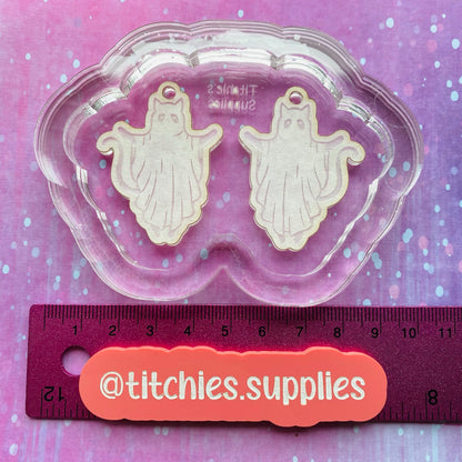 Dancing Cat Ghost Earring Mould