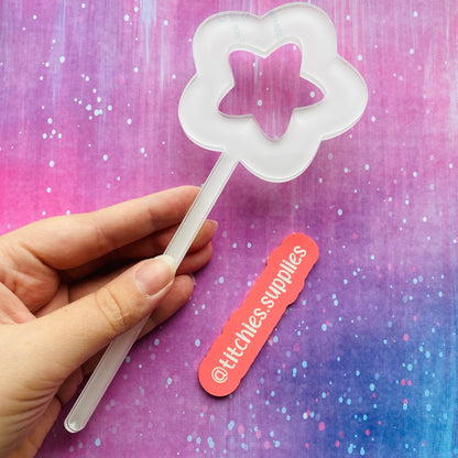 XL Chubby Star Wand Mould, 5mm Thick
