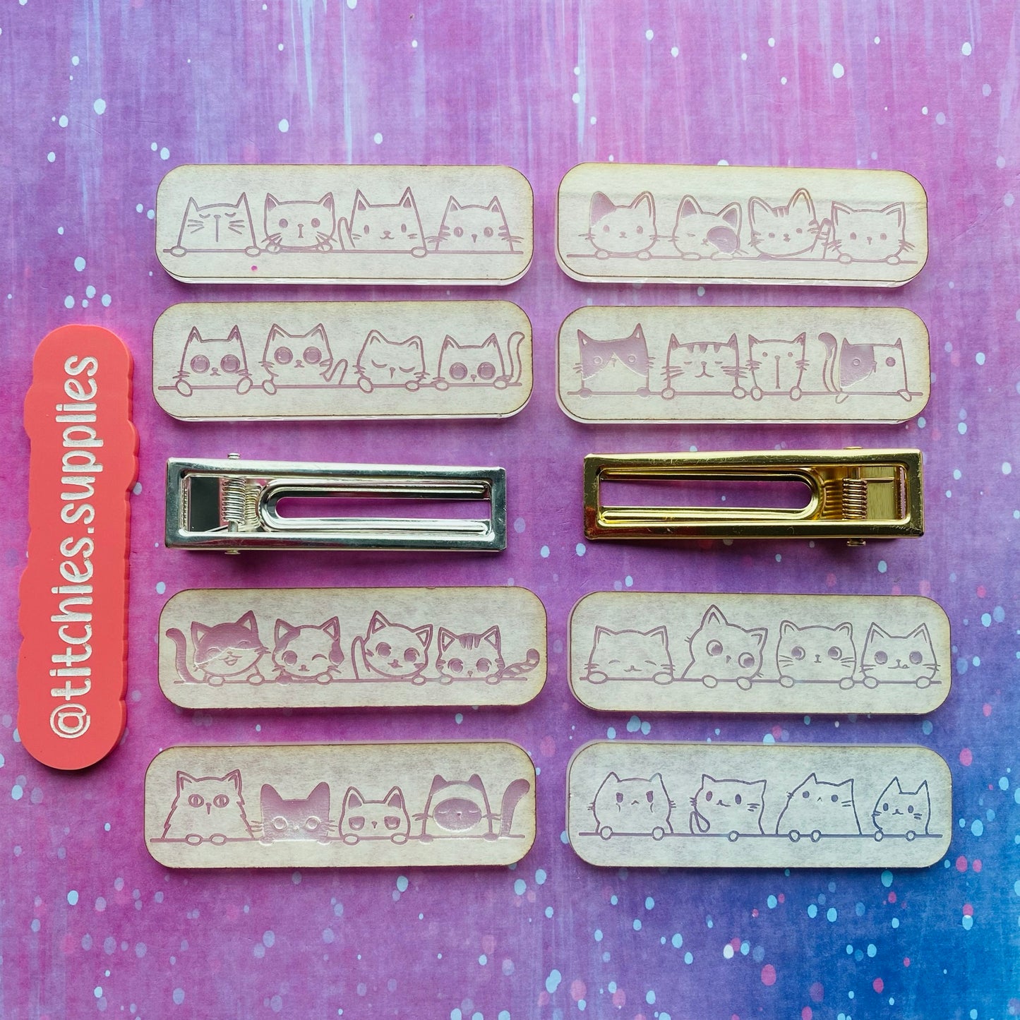 Cat Barrette Mould, Choose Your Design