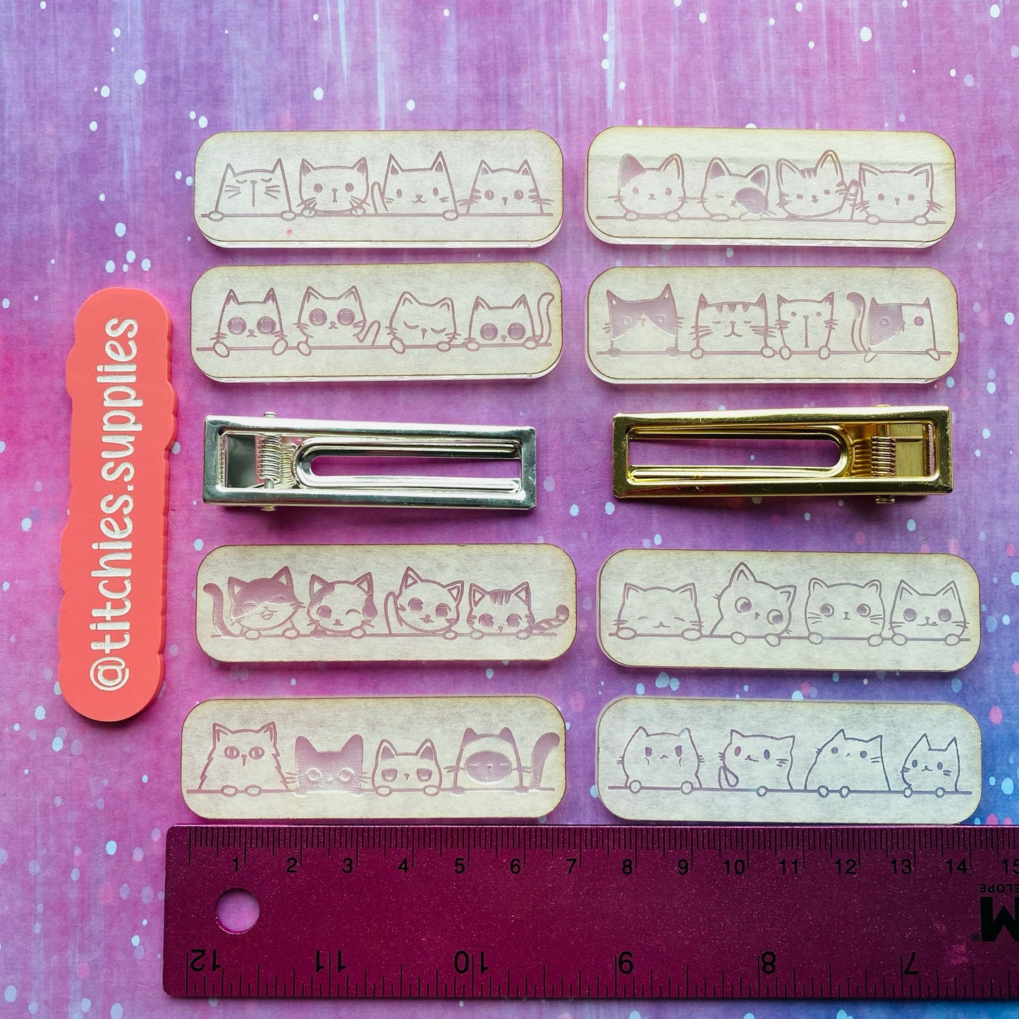 Cat Barrette Mould, Choose Your Design