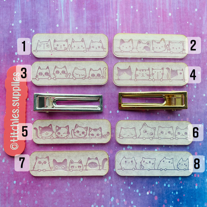 Cat Barrette Mould, Choose Your Design