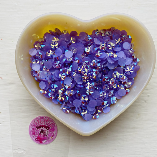 Snowflake Rhinestones - Lilac Purple