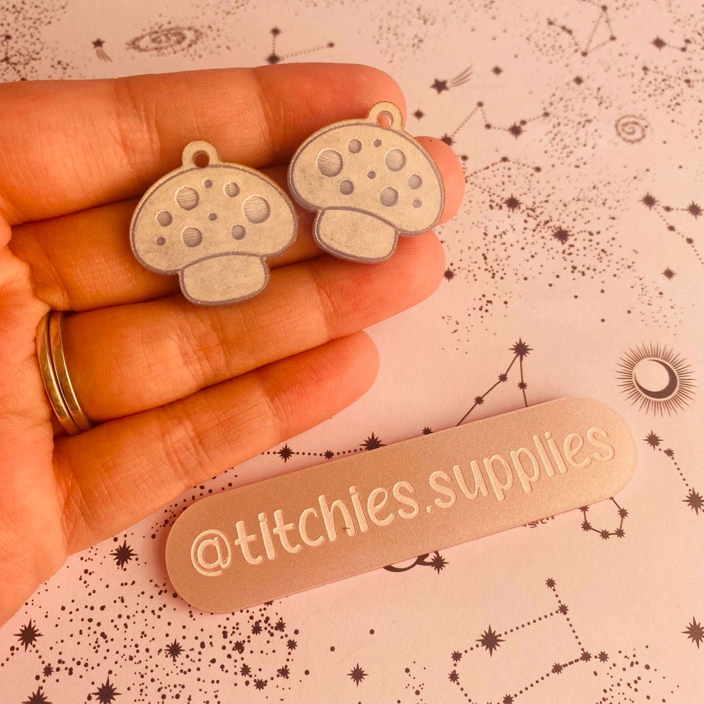 Kawaii Toadstool Earring Mould