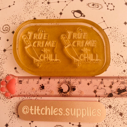 True Crime and Chill Earring Mould