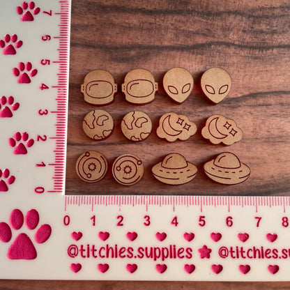 Tiny Space Stud Earring Mould - Choose The Design