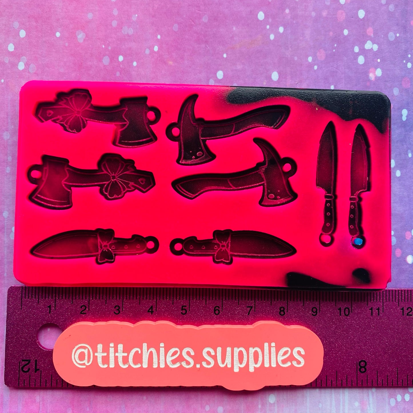 Cute Kawaii Weapons Earring Palette Mould