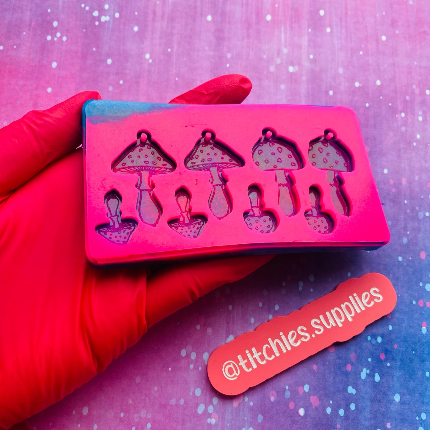 Mushroom Earrings Palette Mould