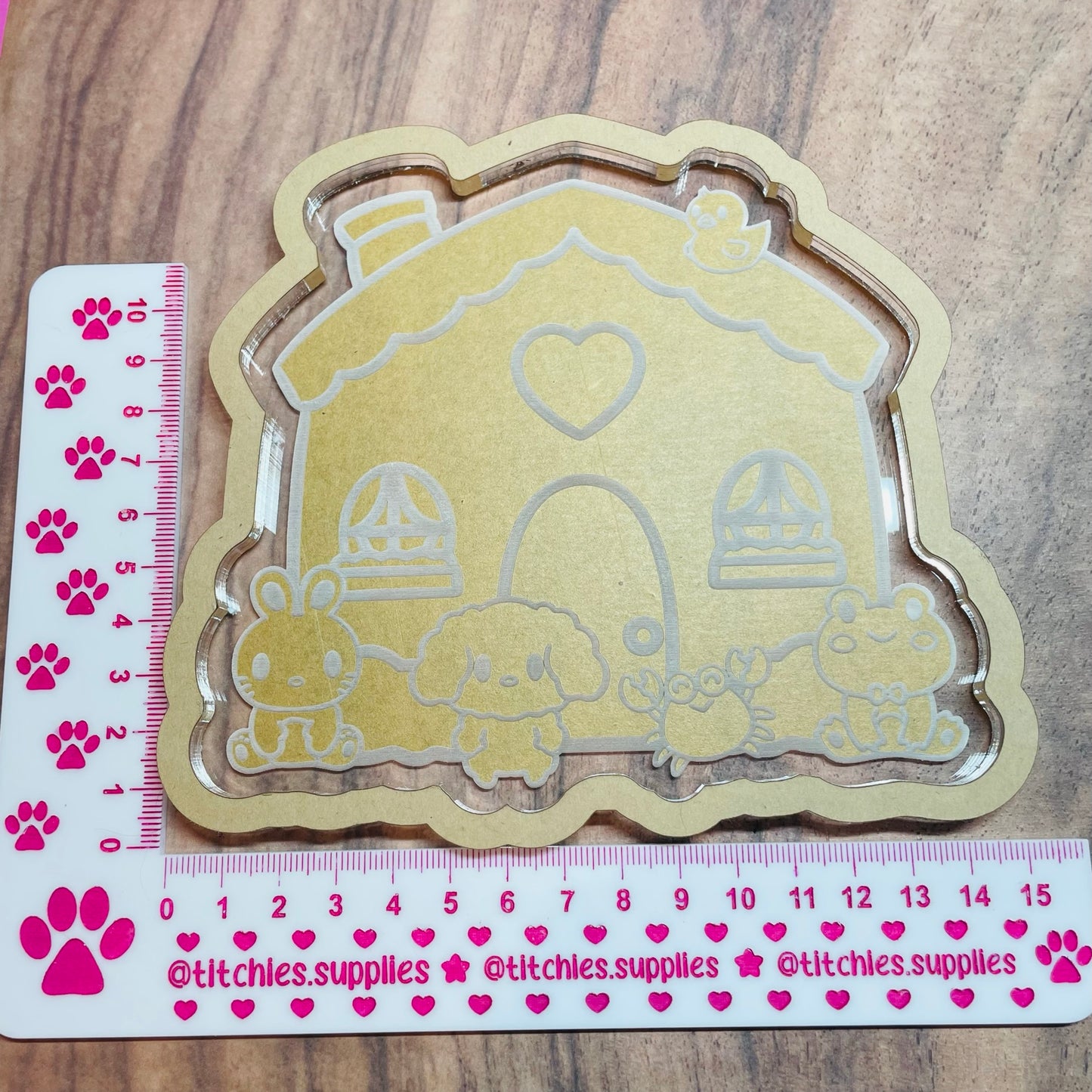 Cute Animal House Tray Mould, 9mm Thick