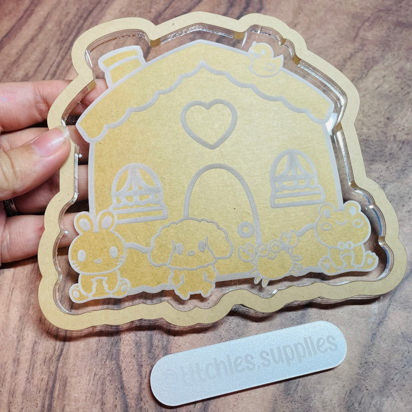 Cute Animal House Tray Mould, 9mm Thick