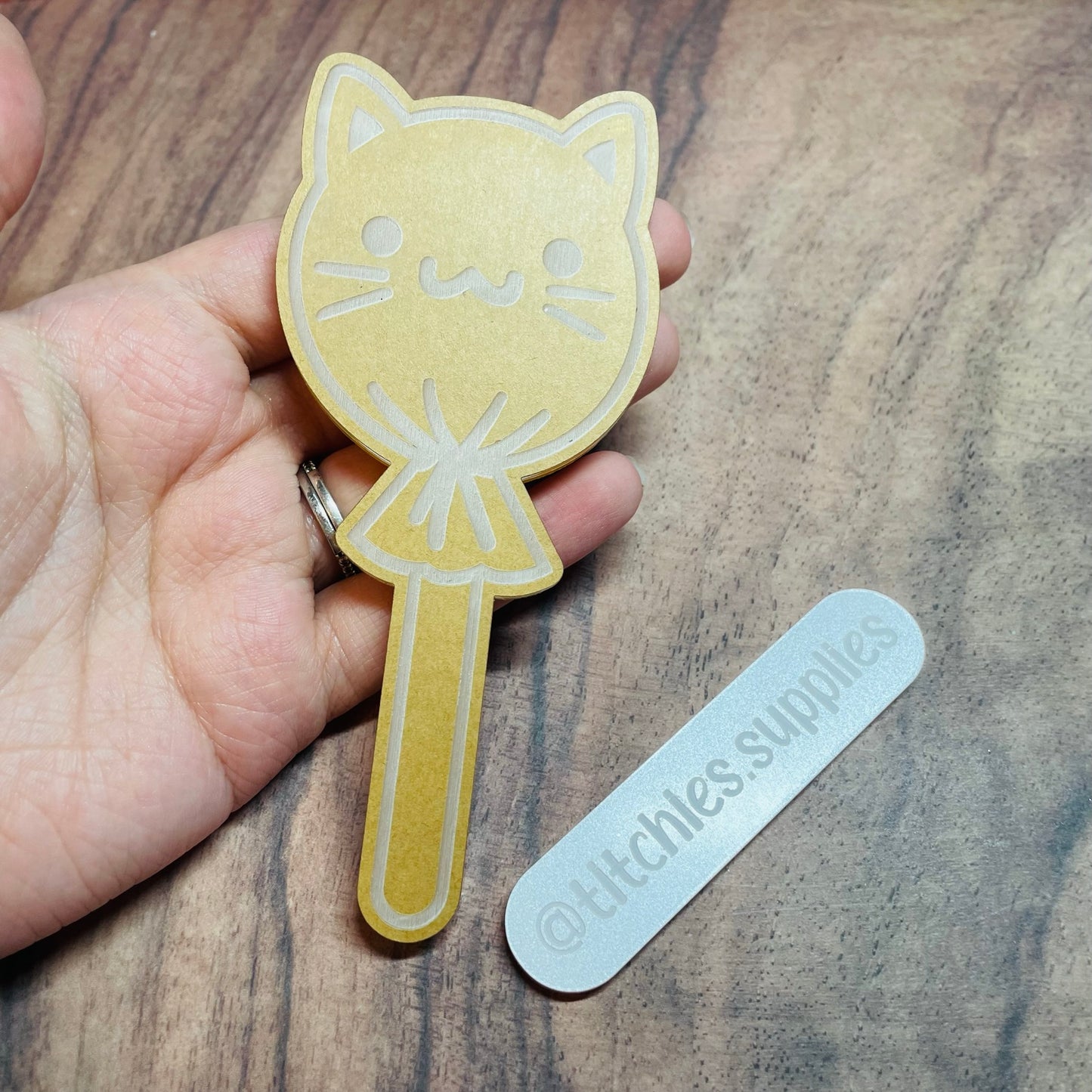 Cat Lolly Wand Mould - 6mm Thick