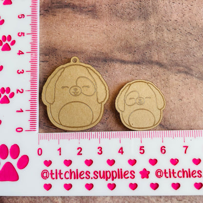 Squishie Puppy Earring Mould