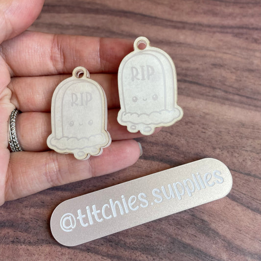 Kawaii Tombstone Earring Mould