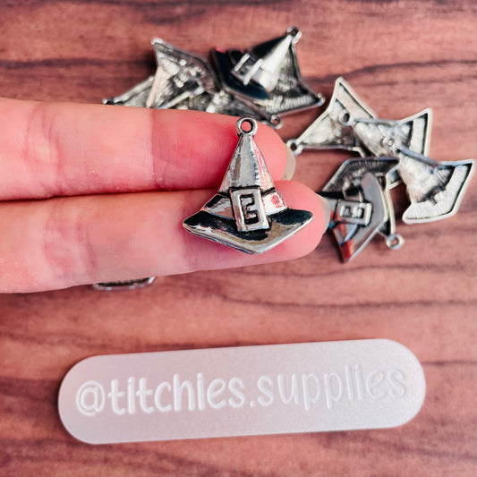 Metal Charms - Witch Hat (x5)