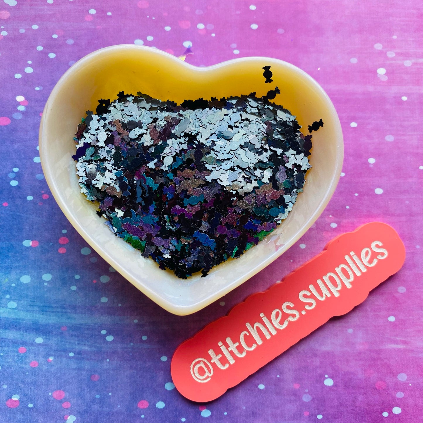 Candy Confetti - Black Holographic