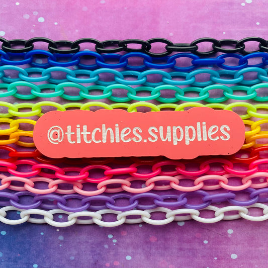 Plastic 50cm Coloured Chain