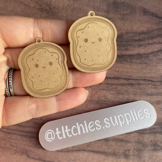 Squishie Toast Earring Mould