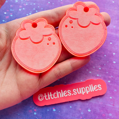 Kawaii Strawberry Earring Mould