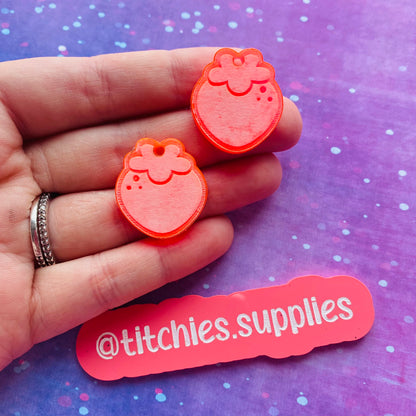 Kawaii Strawberry Earring Mould