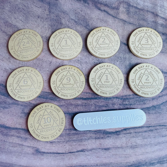 Sobriety Tokens Grip Mould