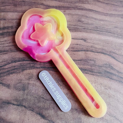 XL Chubby Star Wand Mould, 5mm Thick