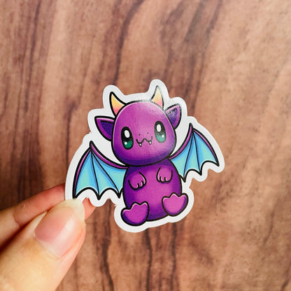 Cute Purple Dragon Sticker