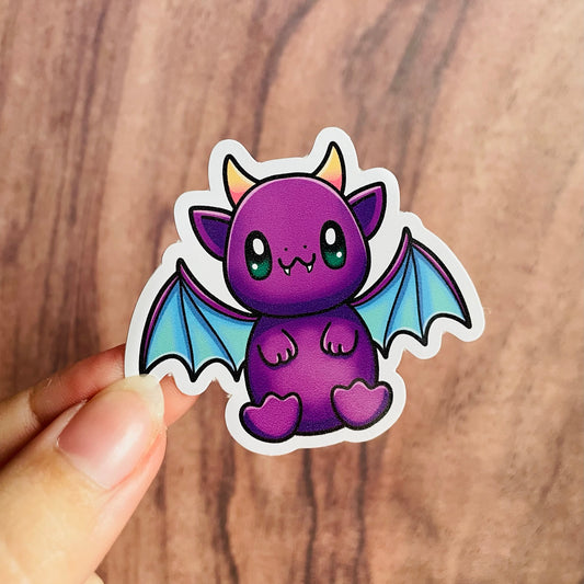 Cute Purple Dragon Sticker