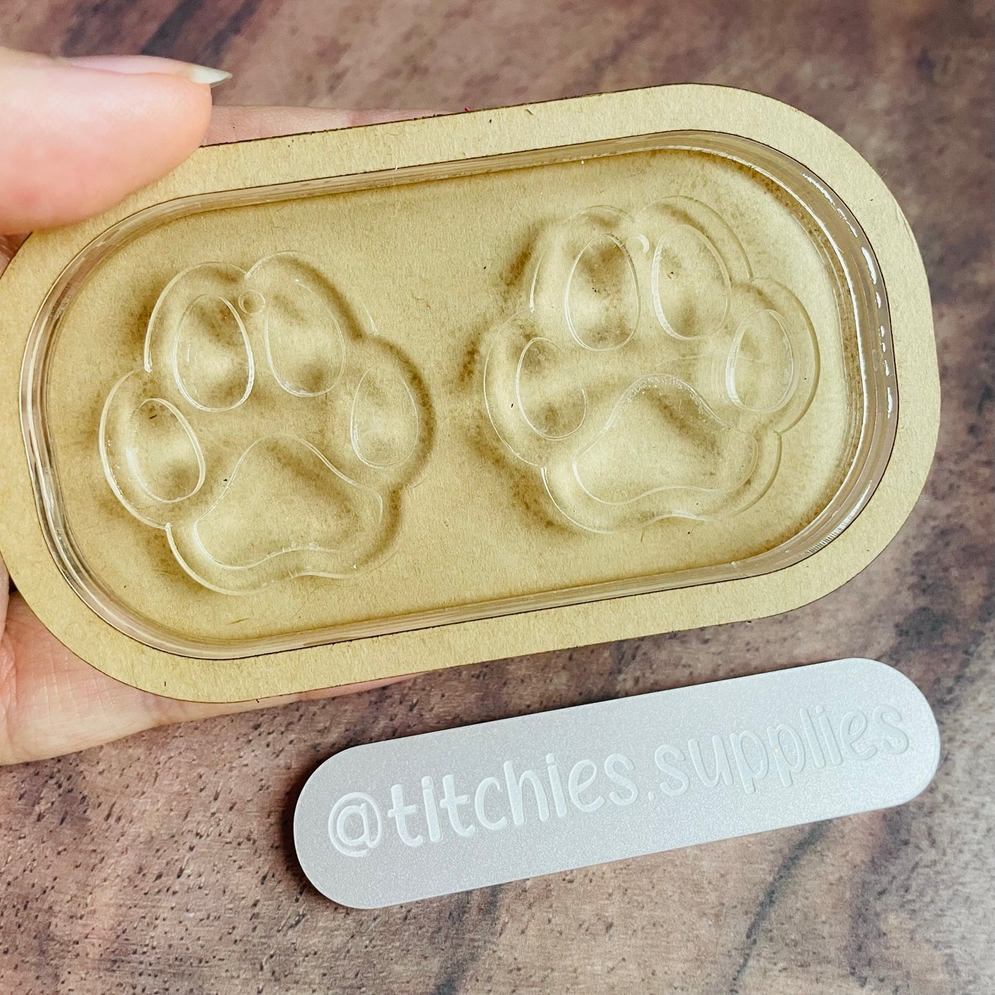 2 Layer Paw Earring Mould