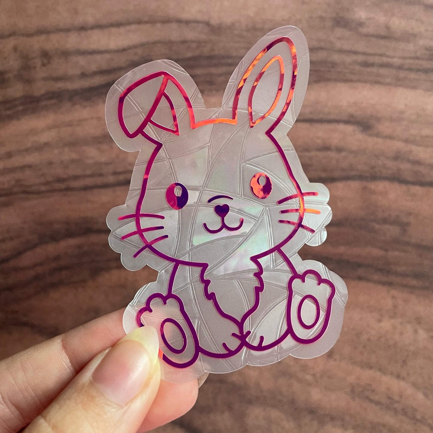 Cute Bunny Rainbow Maker Window Sticker