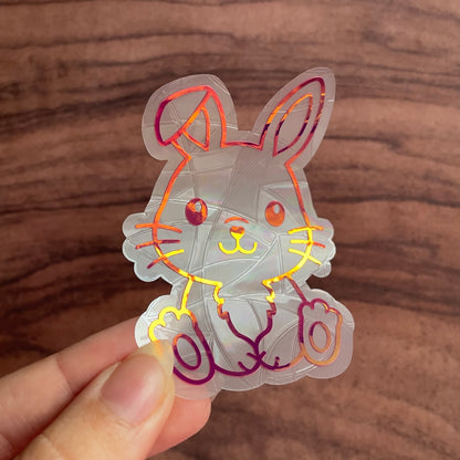 Cute Bunny Rainbow Maker Window Sticker