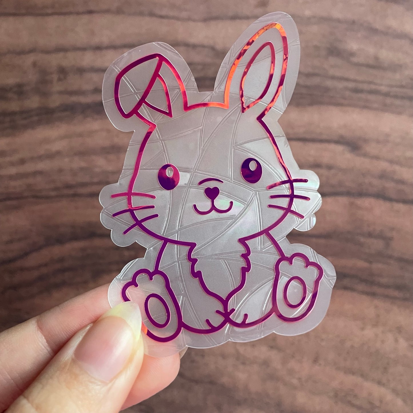 Cute Bunny Rainbow Maker Window Sticker