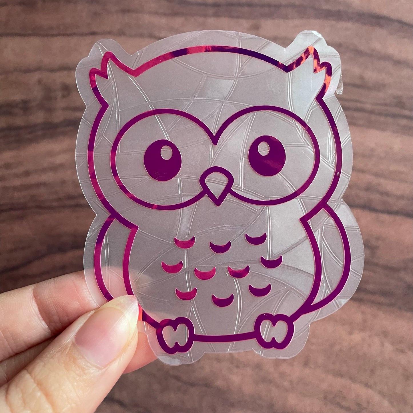 Cute Owl Rainbow Maker Window Sticker