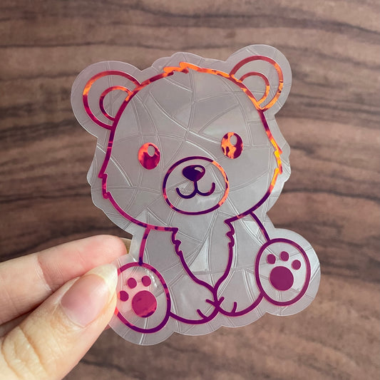 Cute Bear Rainbow Maker Window Sticker