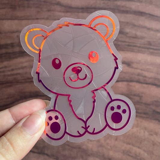 Cute Bear Rainbow Maker Window Sticker