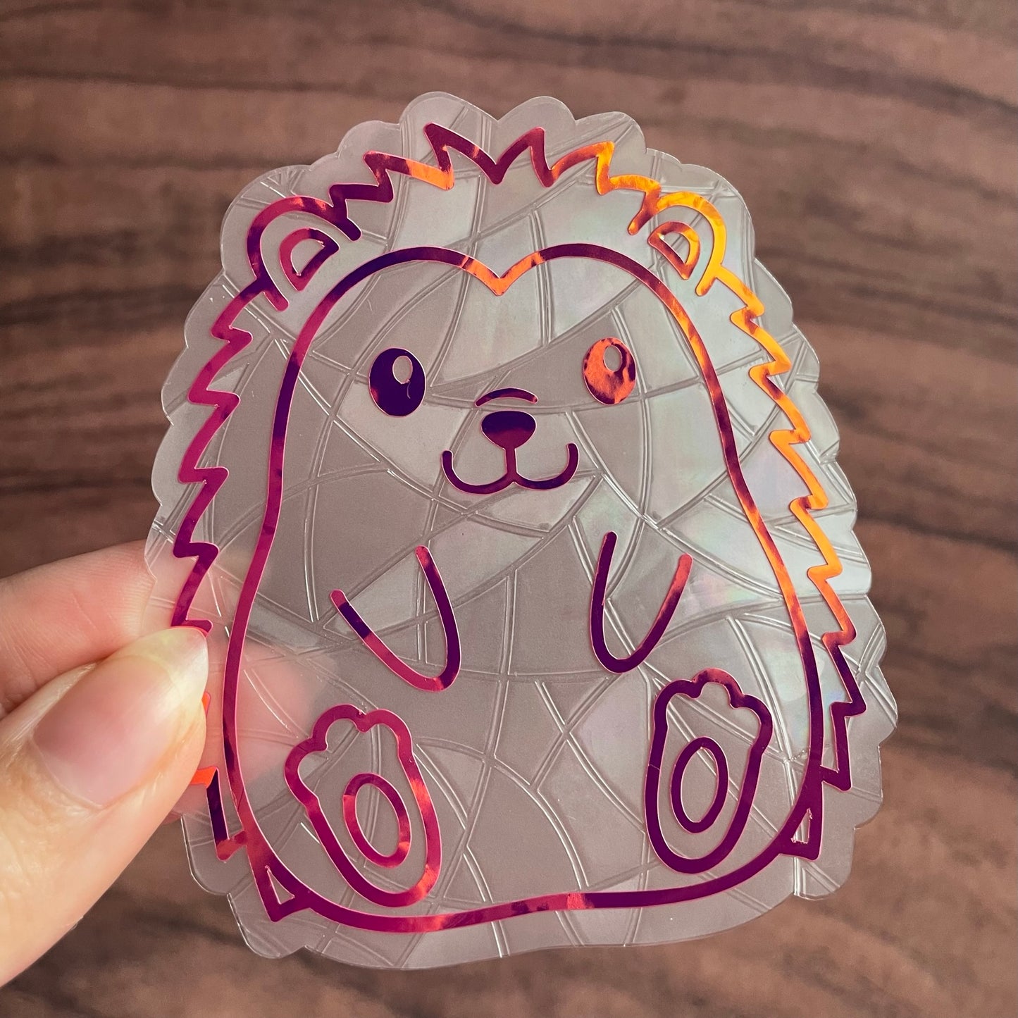 Cute Hedgehog Rainbow Maker Window Sticker