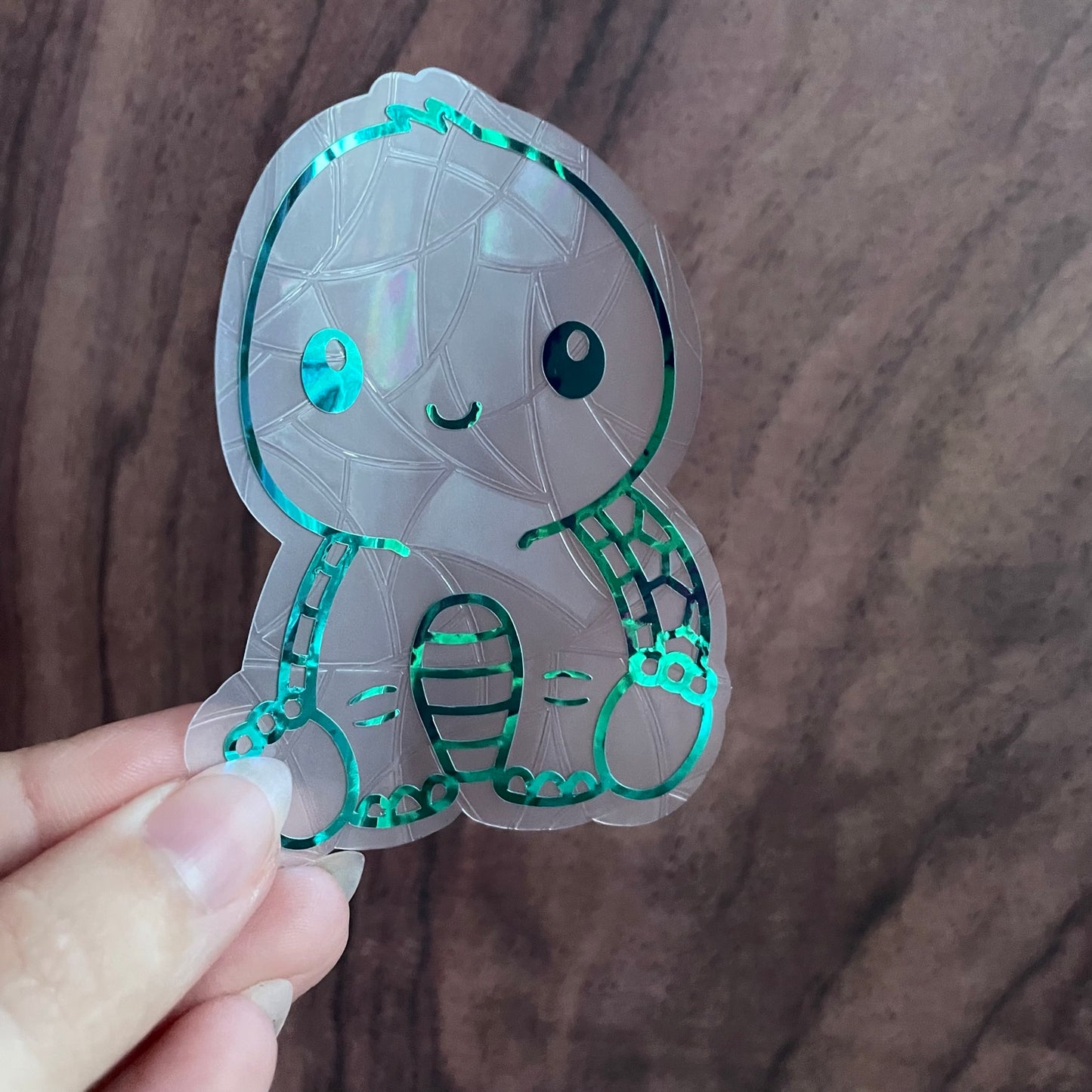 Cute Turtle Rainbow Maker Window Sticker