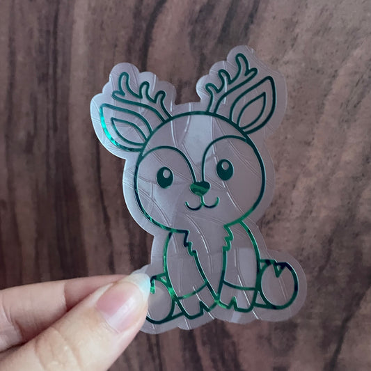 Cute Reindeer Rainbow Maker Window Sticker