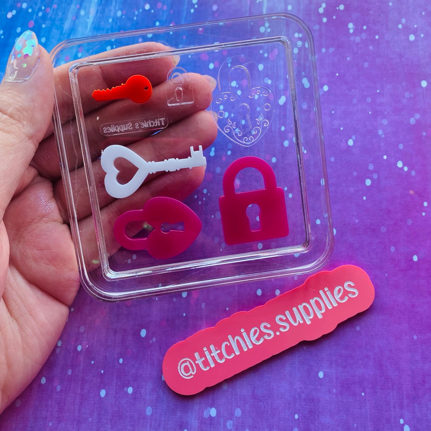 Mini Palette Mould - Padlock and Key Collection