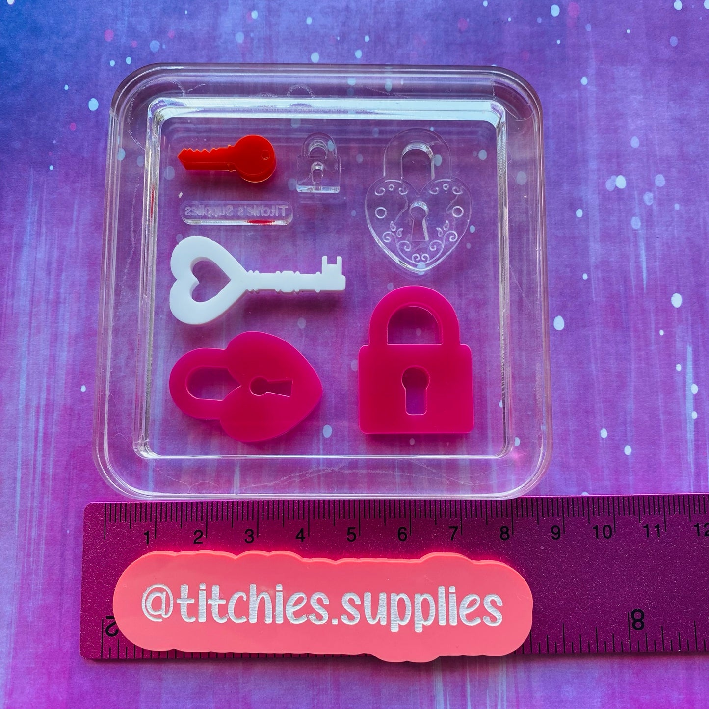 Mini Palette Mould - Padlock and Key Collection