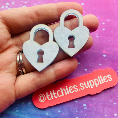 Heart Padlock Earring Mould