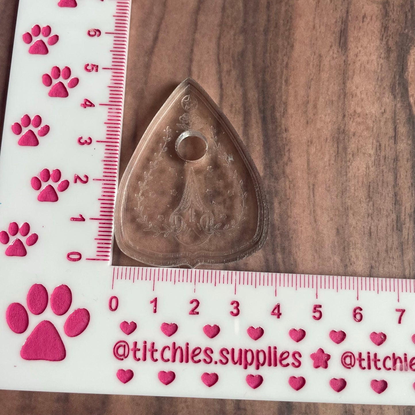 Bird Skull Planchette Cab Mould, 5mm Thick