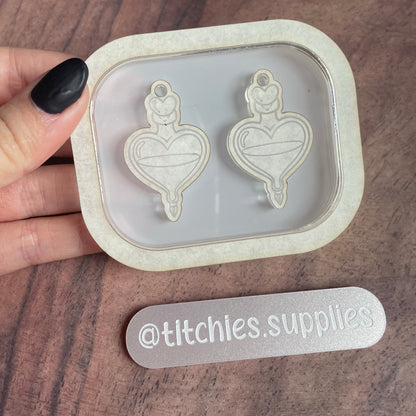 Love Heart Potion Earring Mould