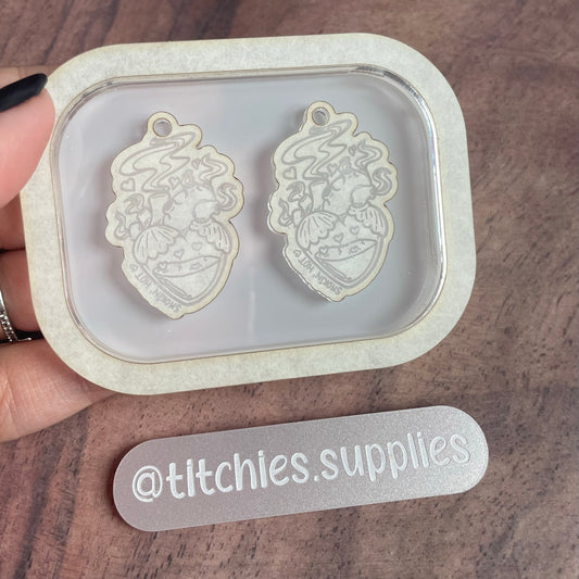 Smoking Heart Earring Mould